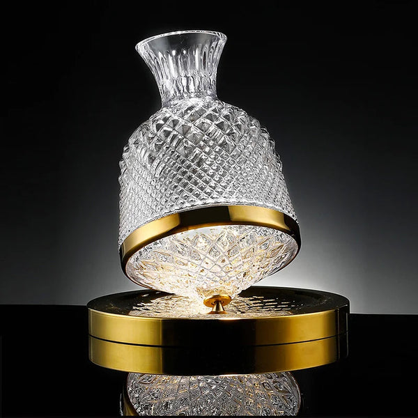 Crystal Glass Rotating Decanter